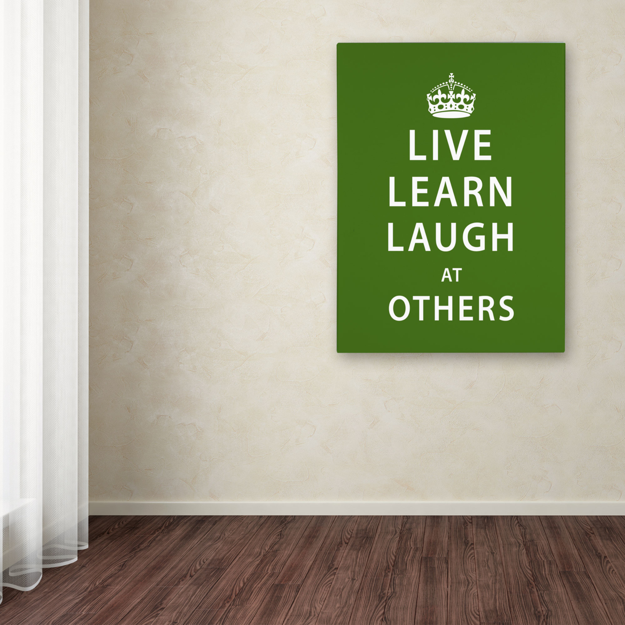 Megan Romo 'Laugh At Others' Canvas Wall Art 35 X 47 Inches