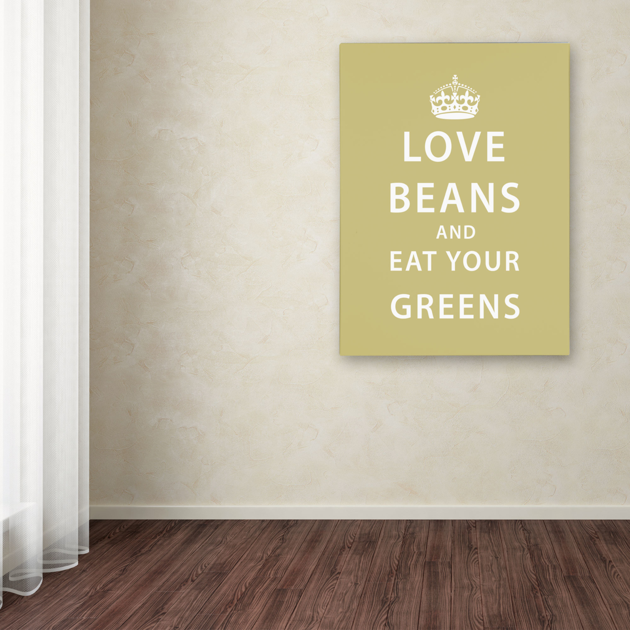 Megan Romo 'Love Beans' Canvas Wall Art 35 X 47 Inches