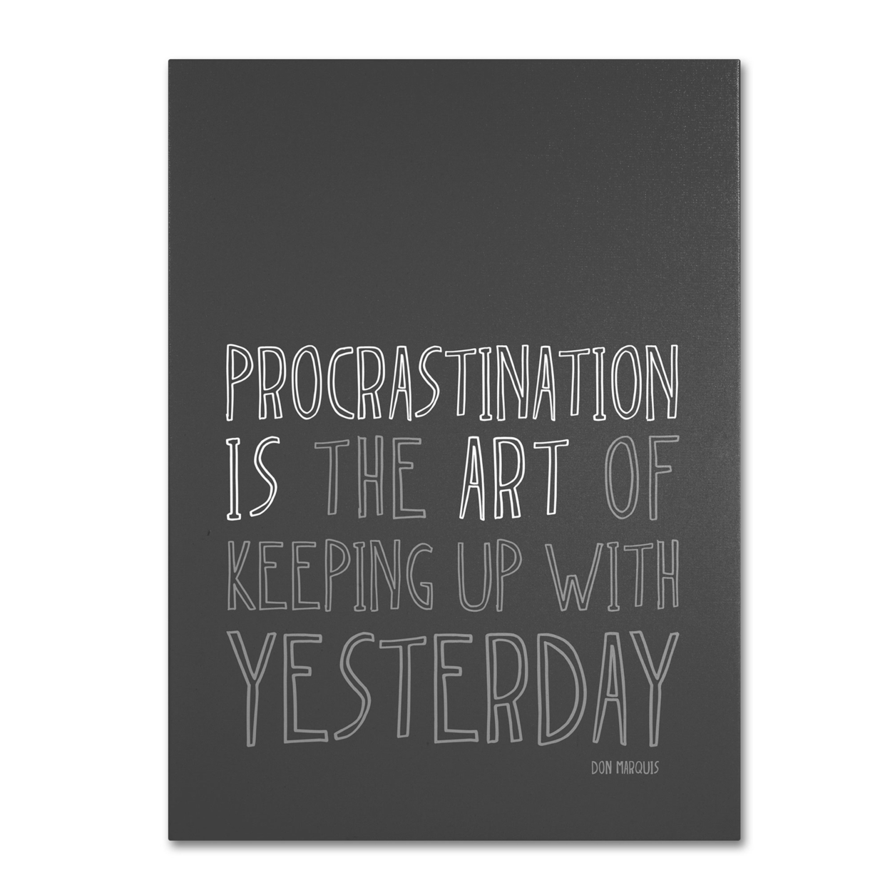 Megan Romo 'Artistic Procrastination I' Canvas Wall Art 35 X 47 Inches