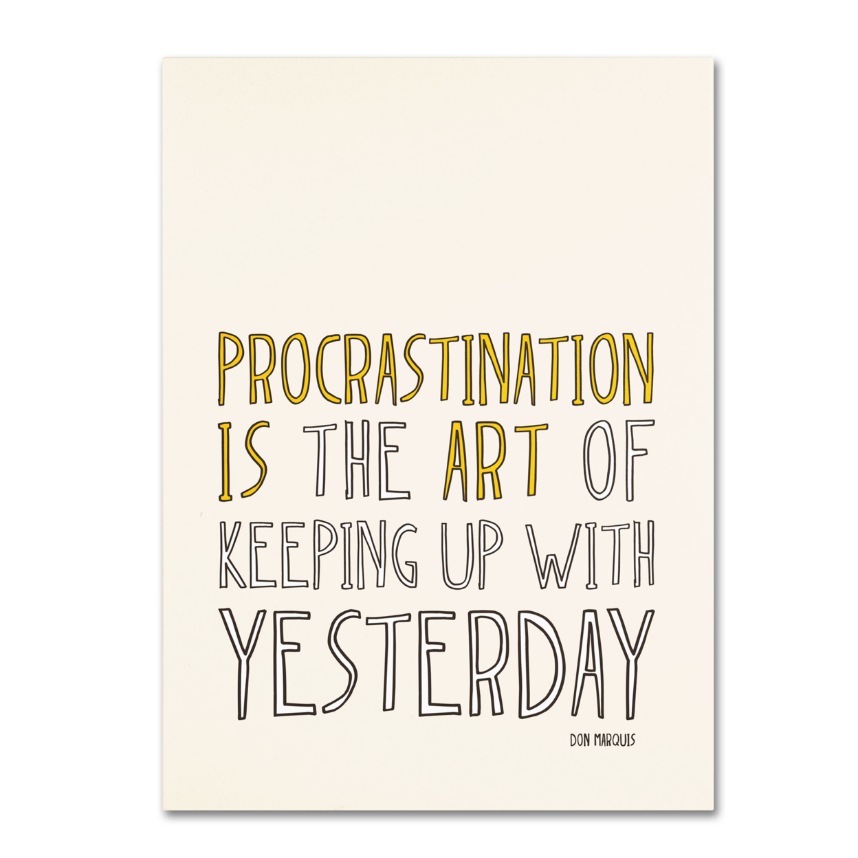 Megan Romo 'Artistic Procrastination II' Canvas Wall Art 35 X 47 Inches