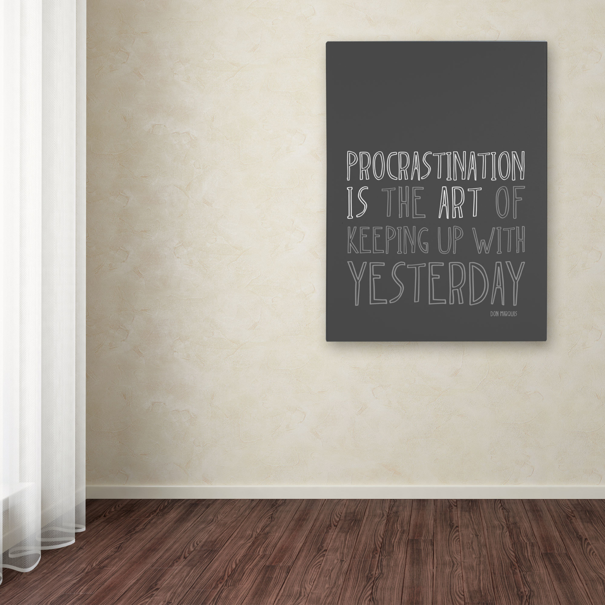 Megan Romo 'Artistic Procrastination I' Canvas Wall Art 35 X 47 Inches