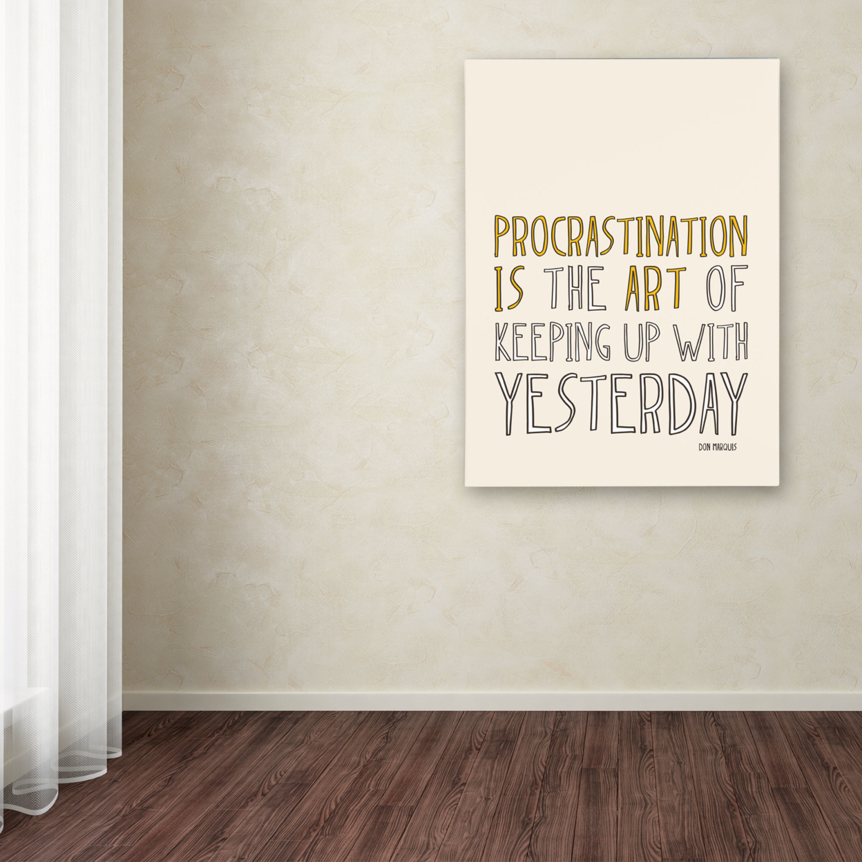 Megan Romo 'Artistic Procrastination II' Canvas Wall Art 35 X 47 Inches