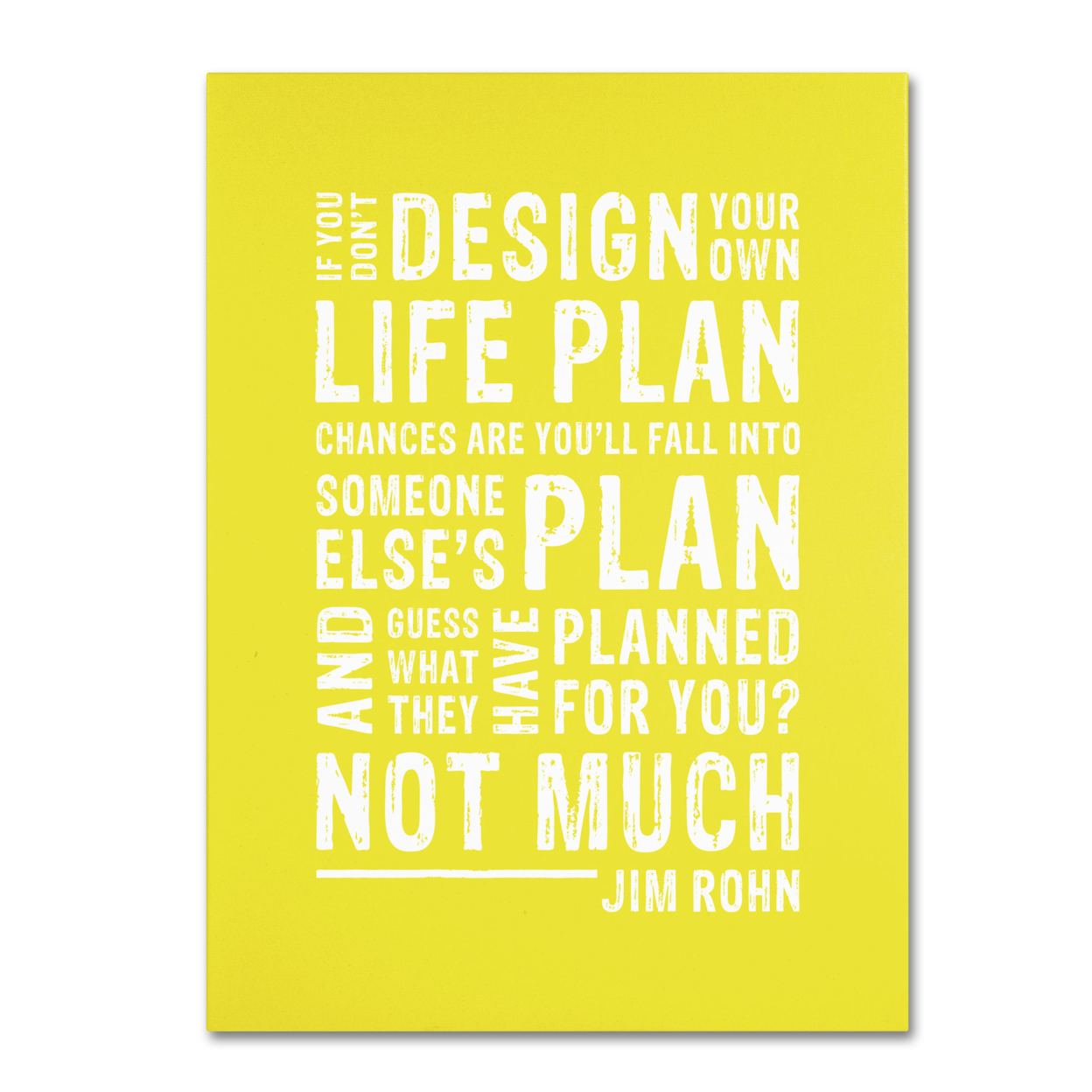 Megan Romo 'Design Your Own Life II' Canvas Wall Art 35 X 47 Inches