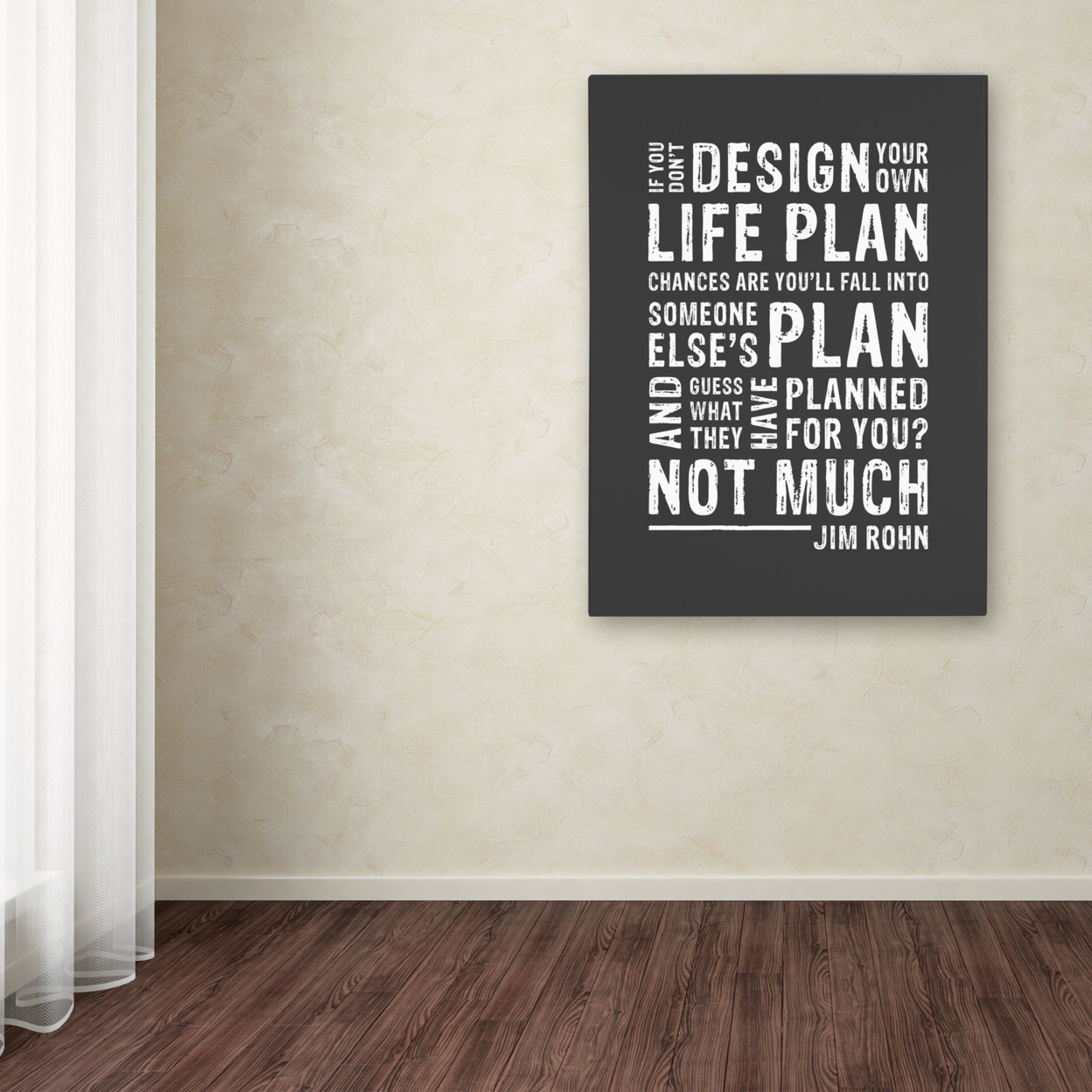 Megan Romo 'Design Your Own Life' Canvas Wall Art 35 X 47 Inches