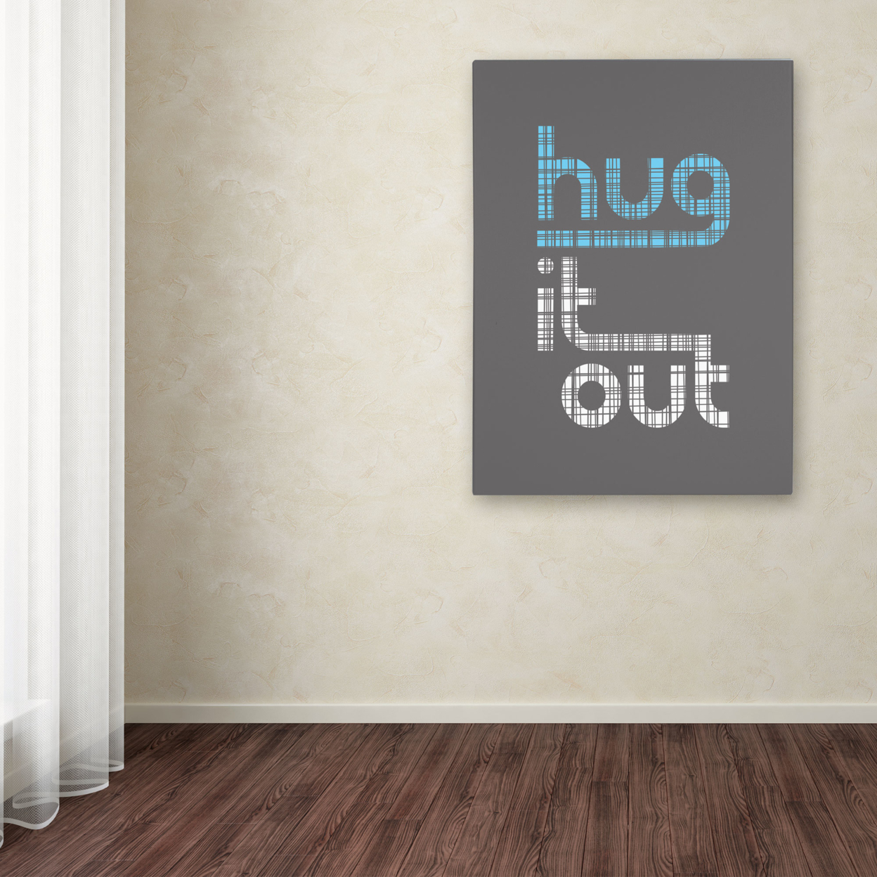Megan Romo 'Hug It Out II' Canvas Wall Art 35 X 47 Inches