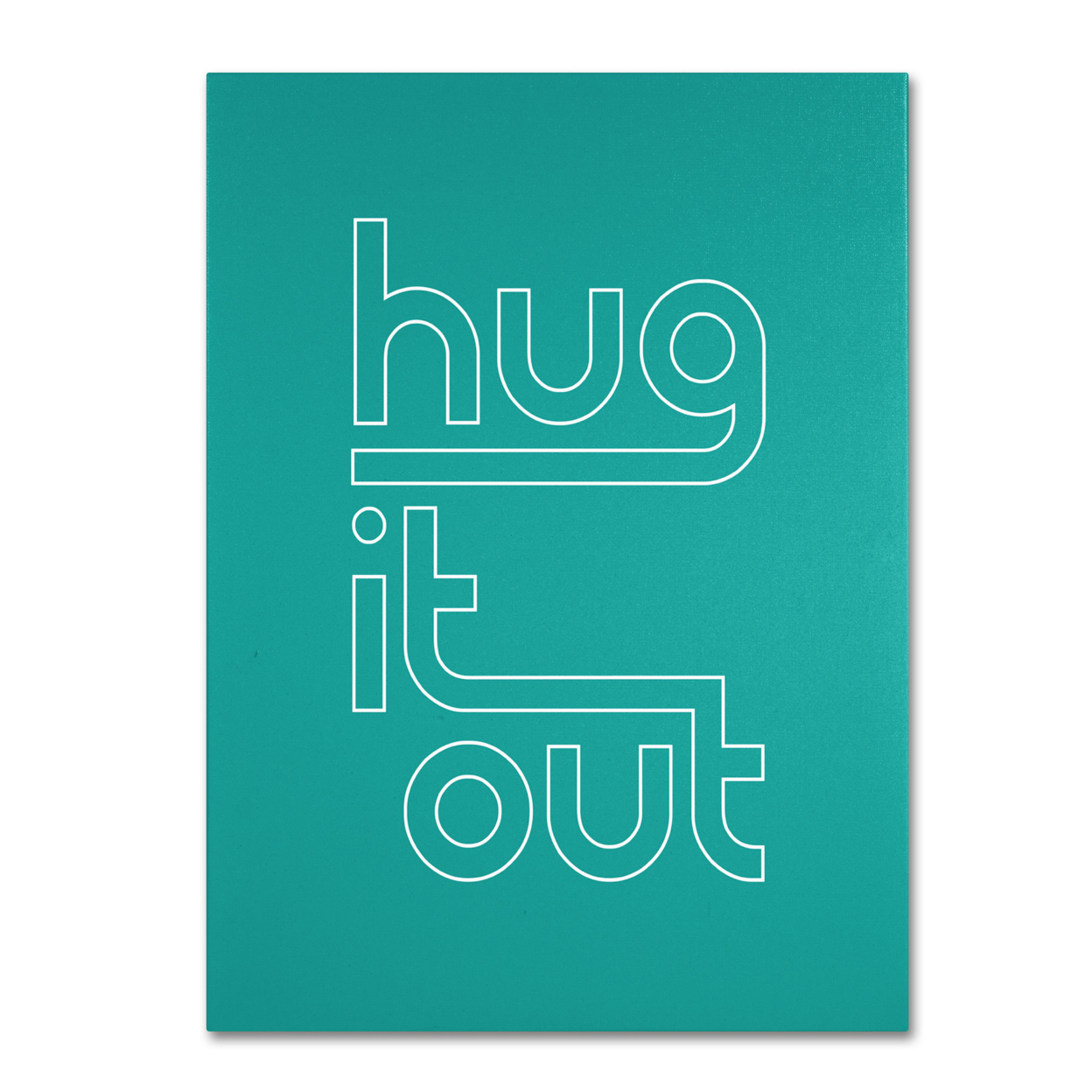 Megan Romo 'Hug It Out IV' Canvas Wall Art 35 X 47 Inches