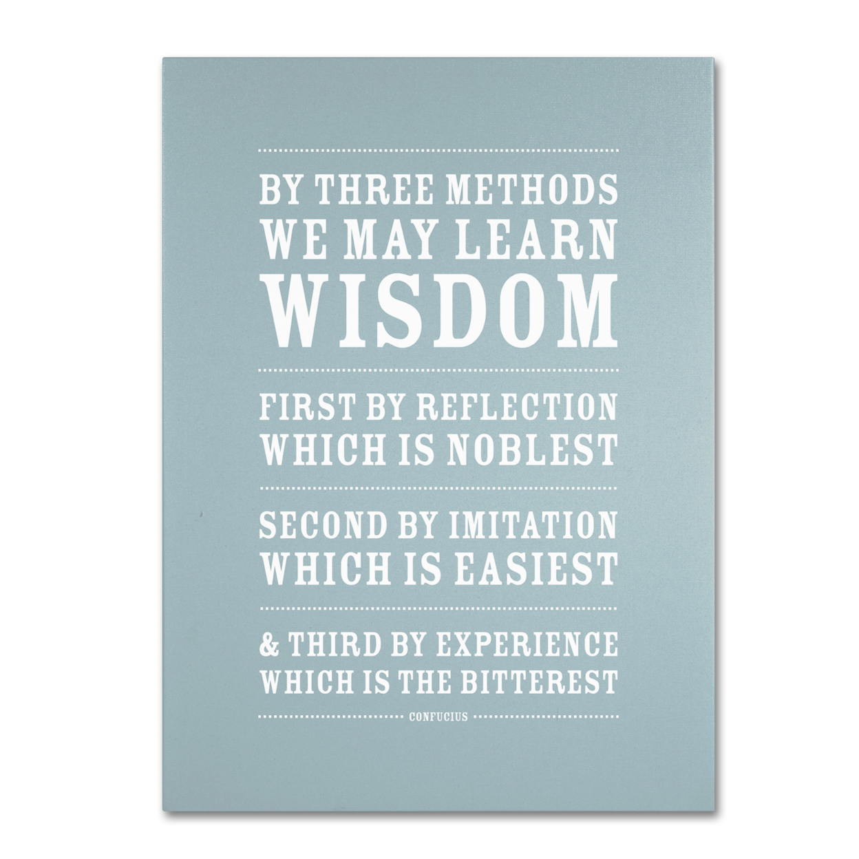 Megan Romo 'Three Ways To Wisdom' Canvas Wall Art 35 X 47 Inches