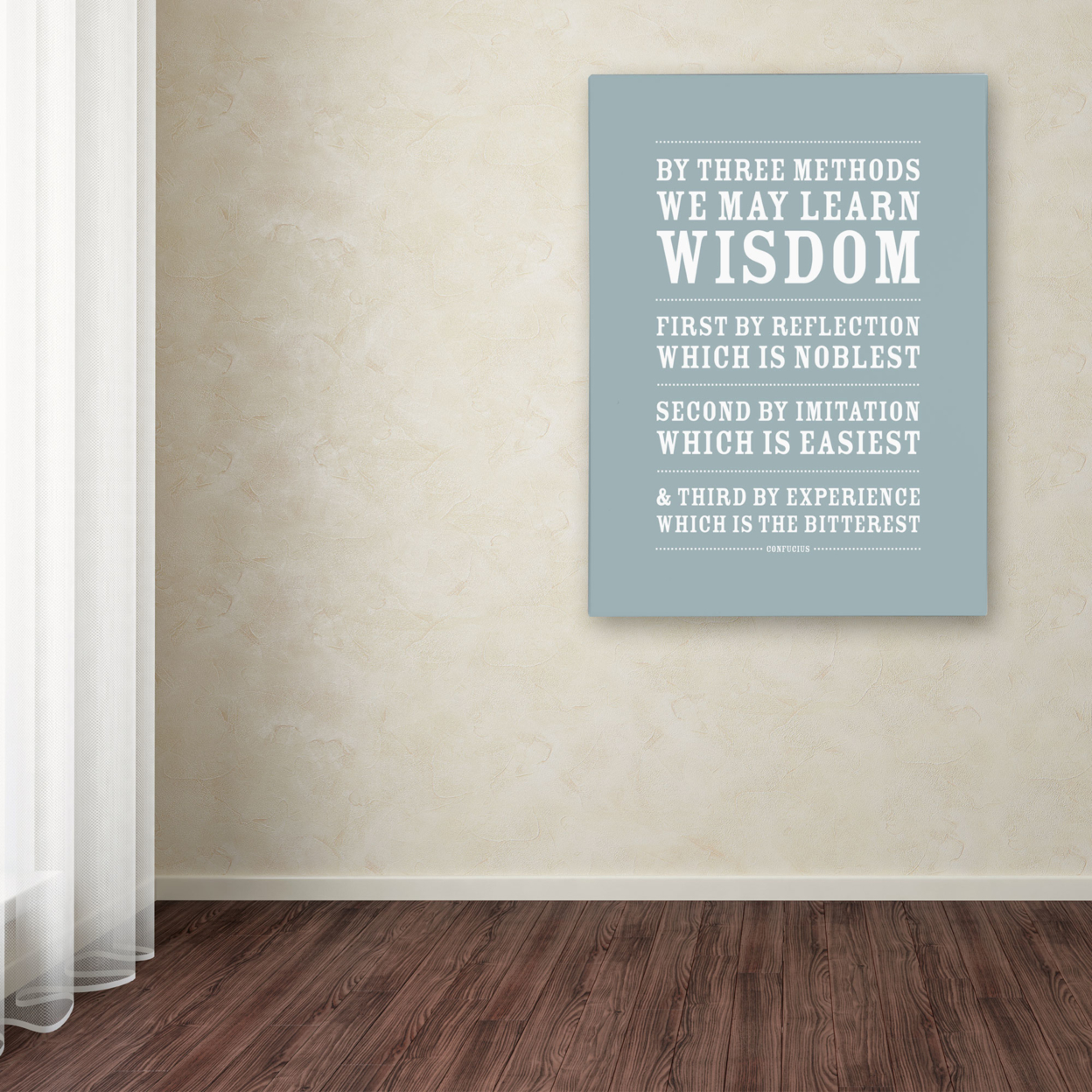 Megan Romo 'Three Ways To Wisdom' Canvas Wall Art 35 X 47 Inches