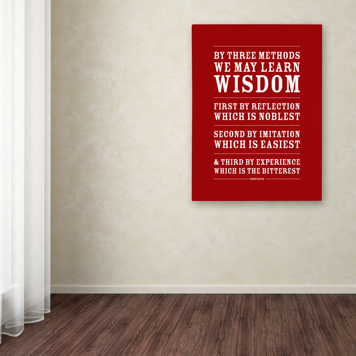 Megan Romo 'Three Ways To Wisdom II' Canvas Wall Art 35 X 47 Inches