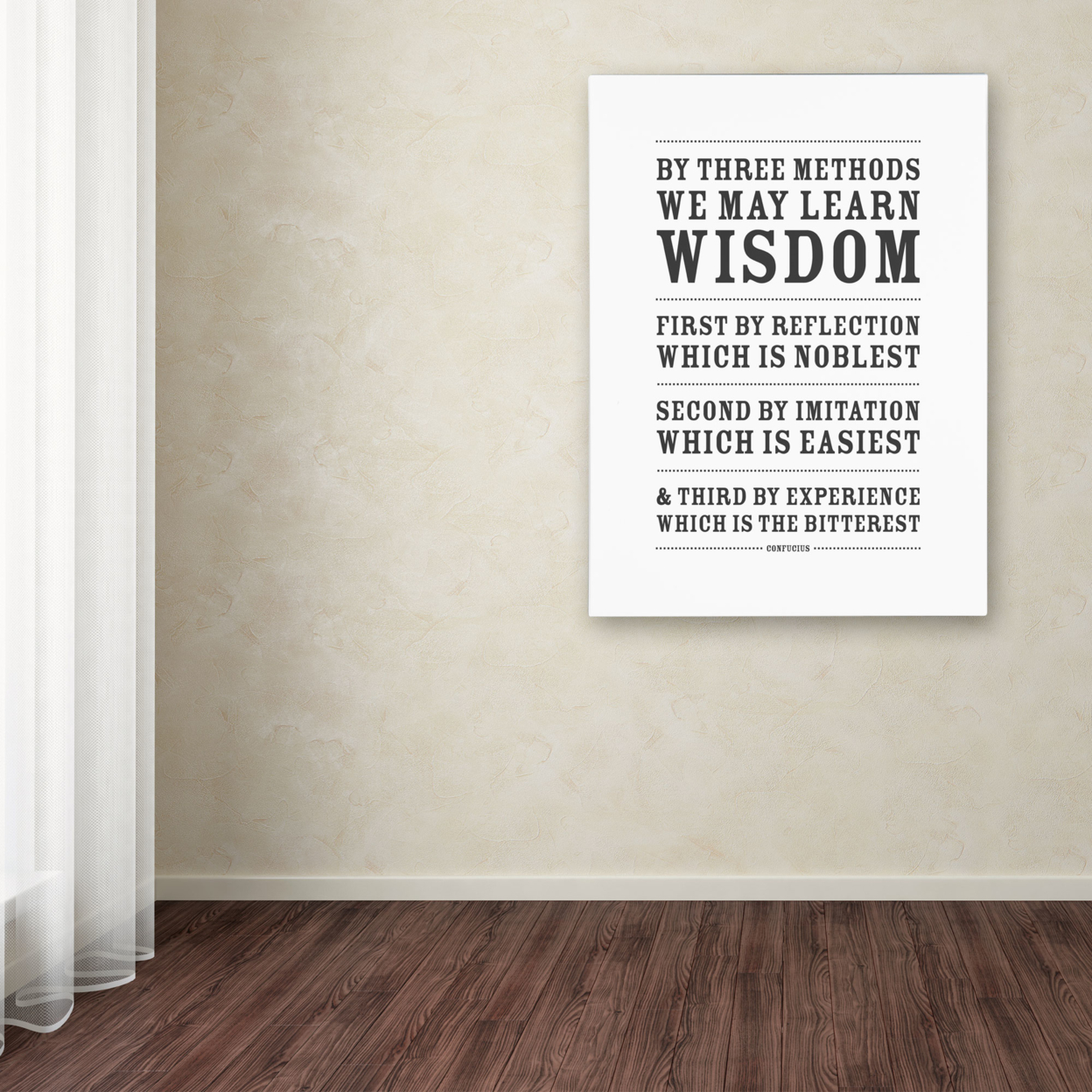 Megan Romo 'Three Ways To Wisdom III' Canvas Wall Art 35 X 47 Inches