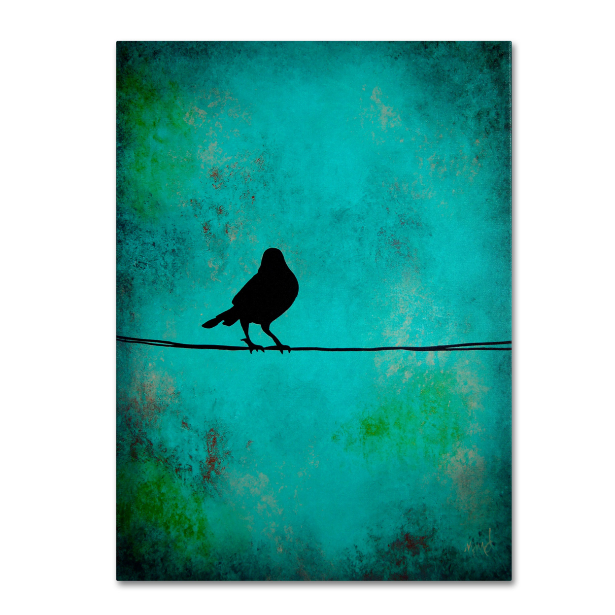 Nicole Dietz 'Bird's Attention' Canvas Wall Art 35 X 47 Inches