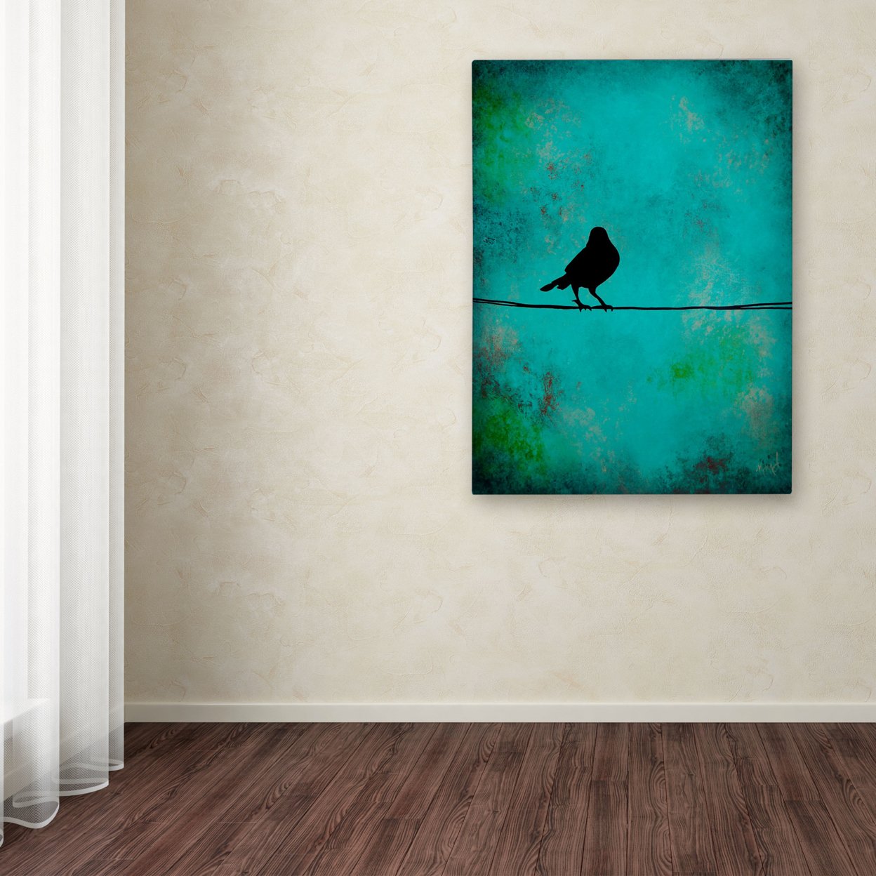 Nicole Dietz 'Bird's Attention' Canvas Wall Art 35 X 47 Inches