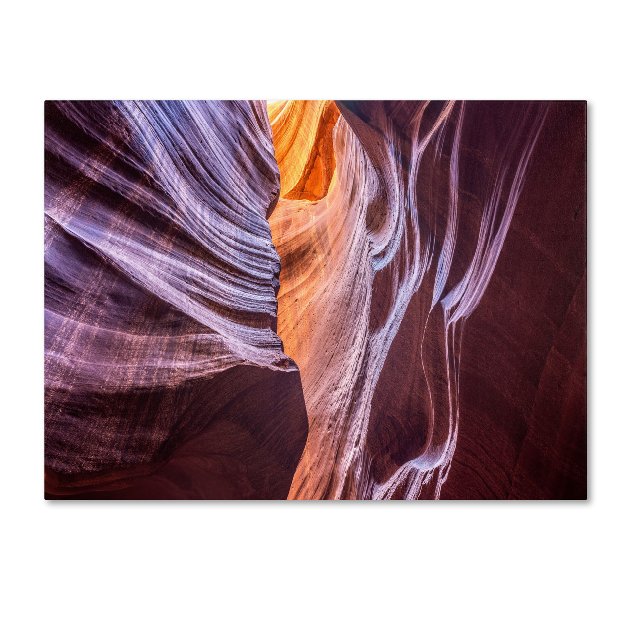 Pierre Leclerc 'Canyon Abstract' Canvas Wall Art 35 X 47 Inches