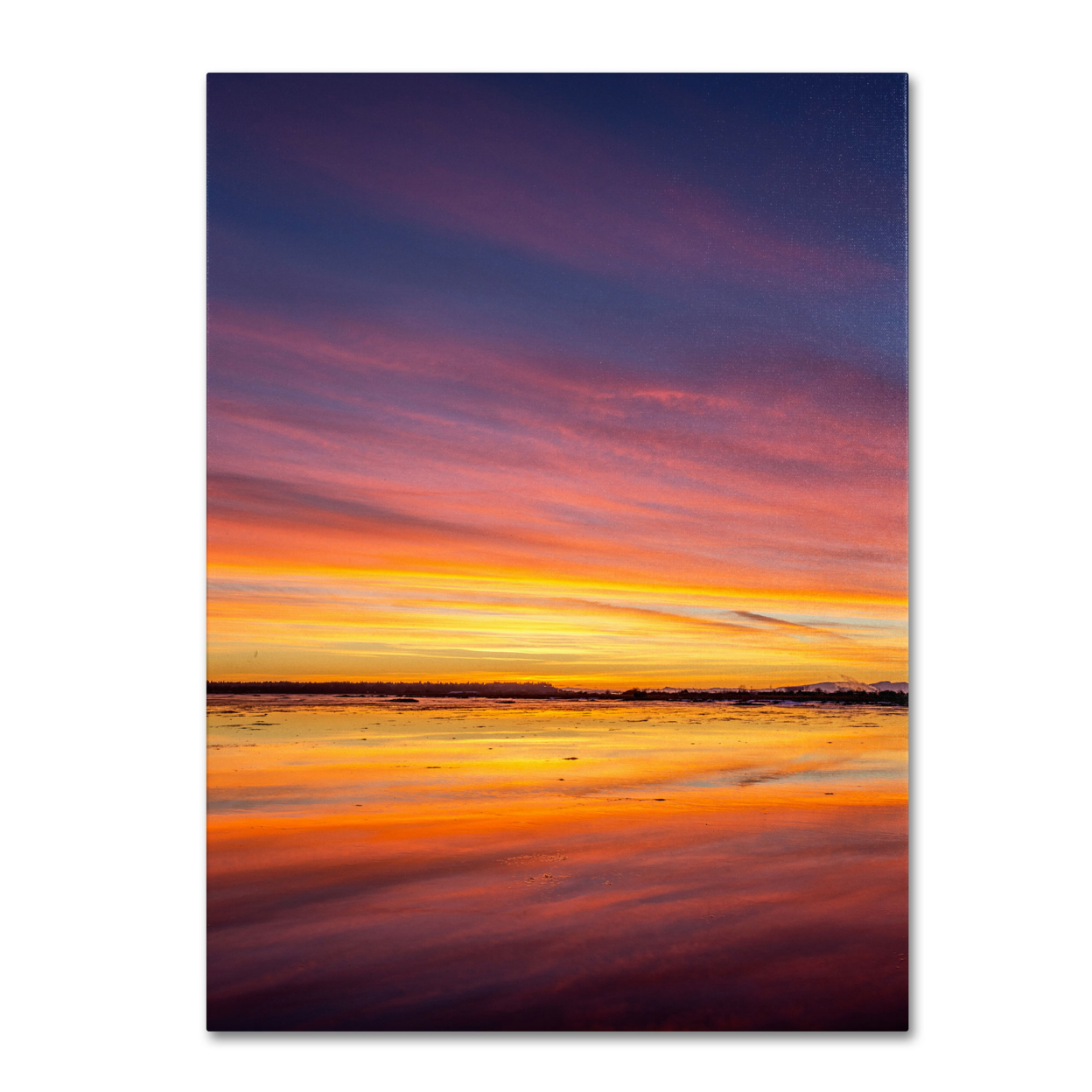 Pierre Leclerc 'Boundary Sunset' Canvas Wall Art 35 X 47 Inches