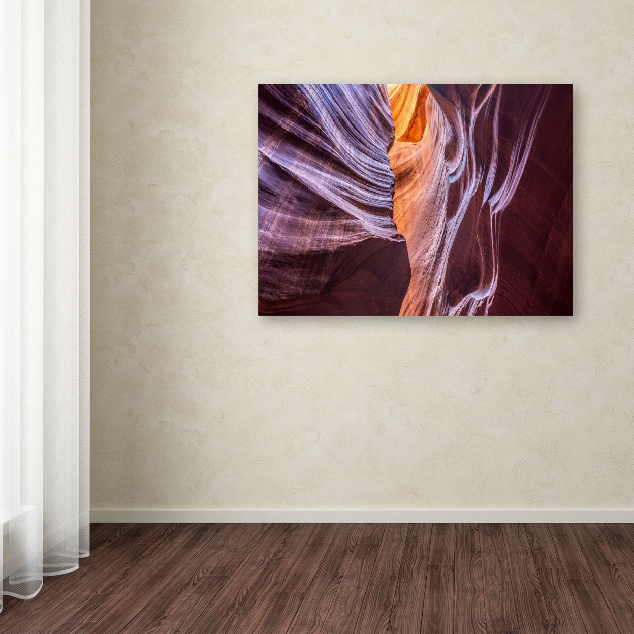 Pierre Leclerc 'Canyon Abstract' Canvas Wall Art 35 X 47 Inches