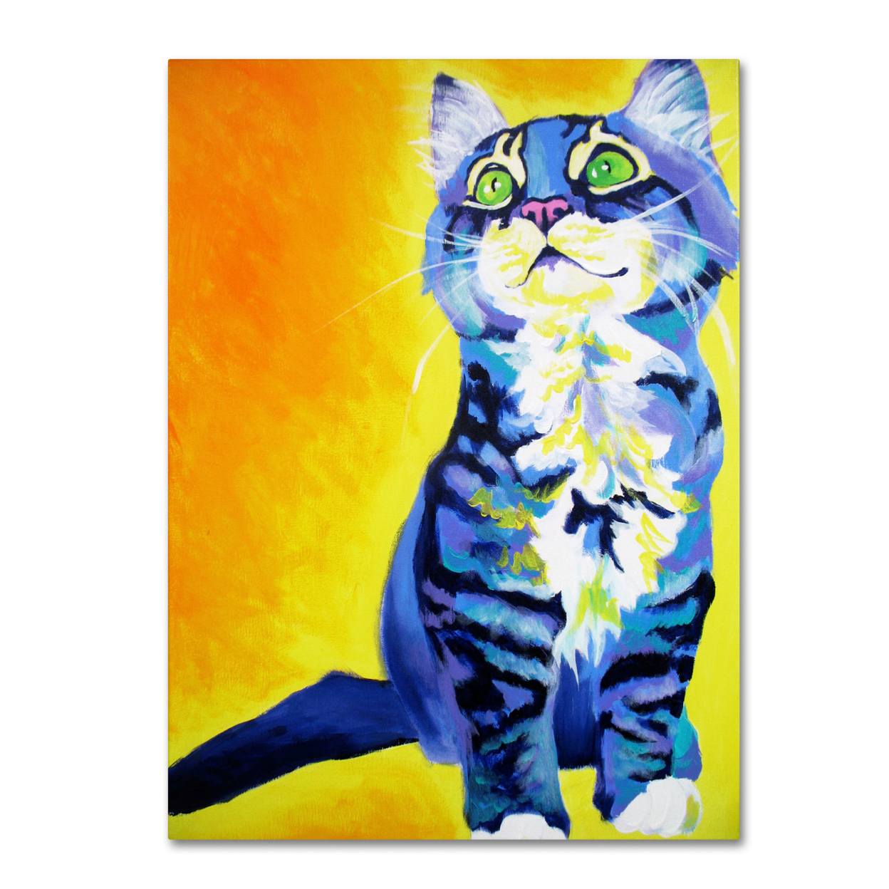 DawgArt 'Here Kitty Kitty' Canvas Wall Art 35 X 47 Inches