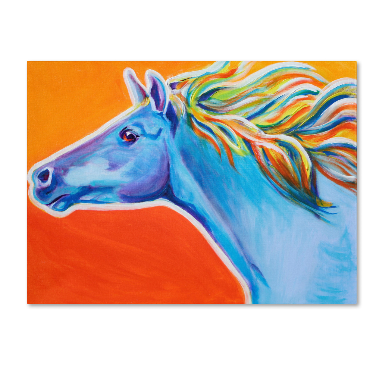 DawgArt 'Horse Like The Wind' Canvas Wall Art 35 X 47 Inches