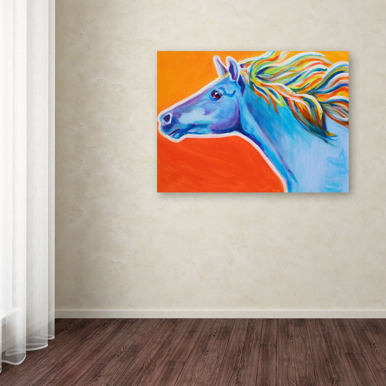 DawgArt 'Horse Like The Wind' Canvas Wall Art 35 X 47 Inches