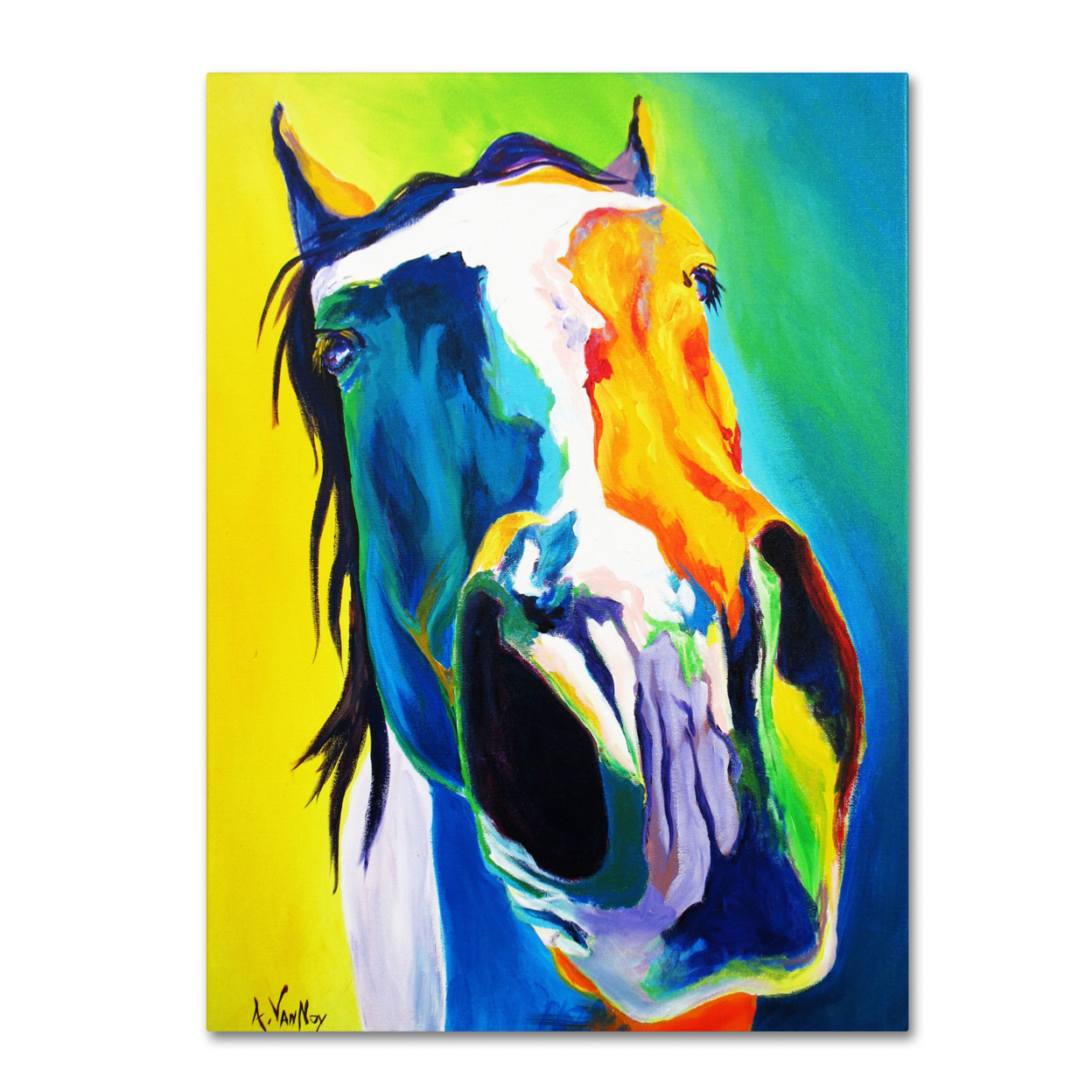 DawgArt 'Up Close And Personal' Canvas Wall Art 35 X 47 Inches