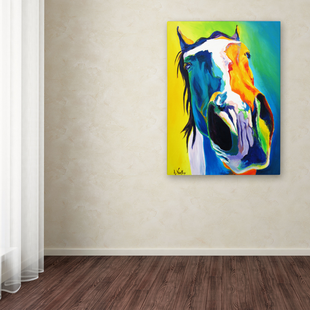 DawgArt 'Up Close And Personal' Canvas Wall Art 35 X 47 Inches