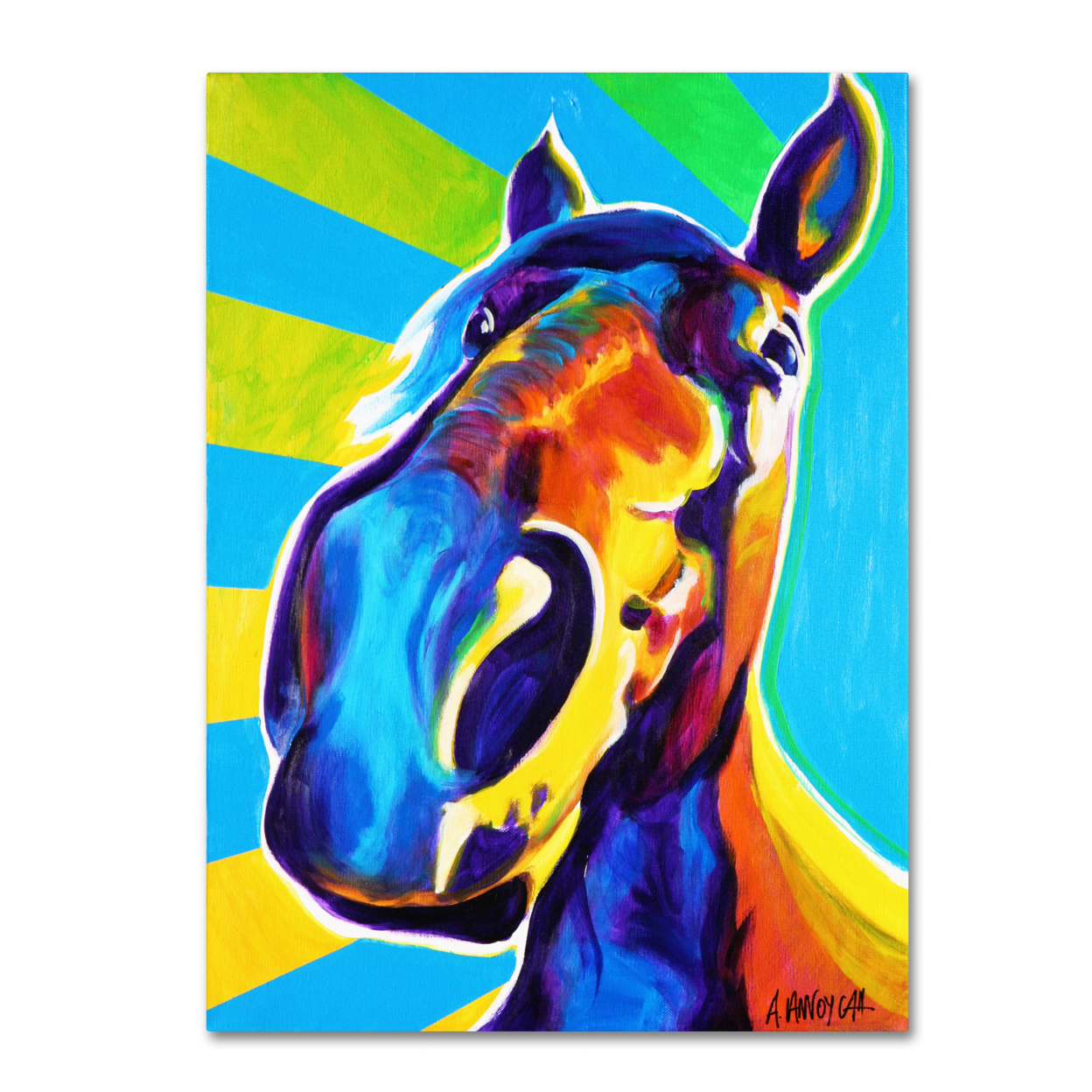 DawgArt 'Chips' Canvas Wall Art 35 X 47 Inches