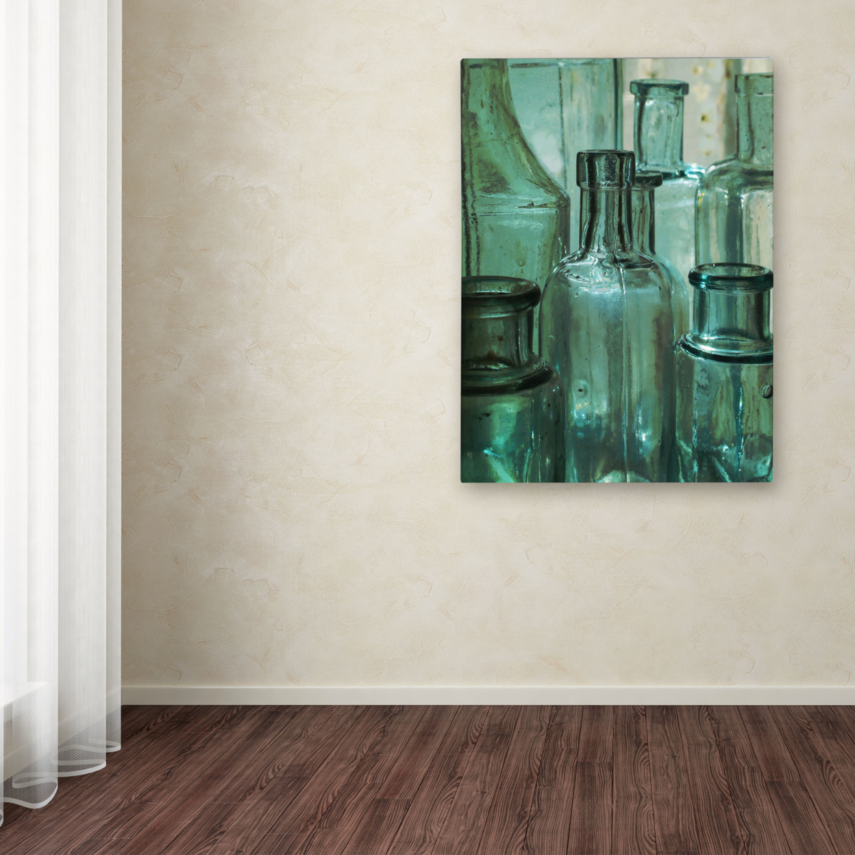 Patty Tuggle 'Antique Bottles' Canvas Wall Art 35 X 47 Inches