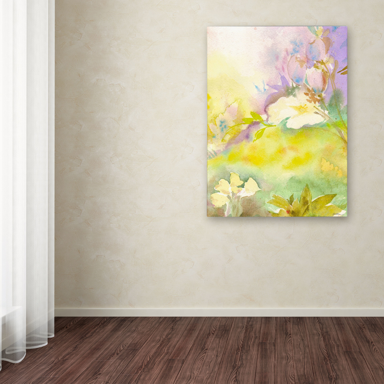 Sheila Golden 'Enchanted' Canvas Wall Art 35 X 47 Inches