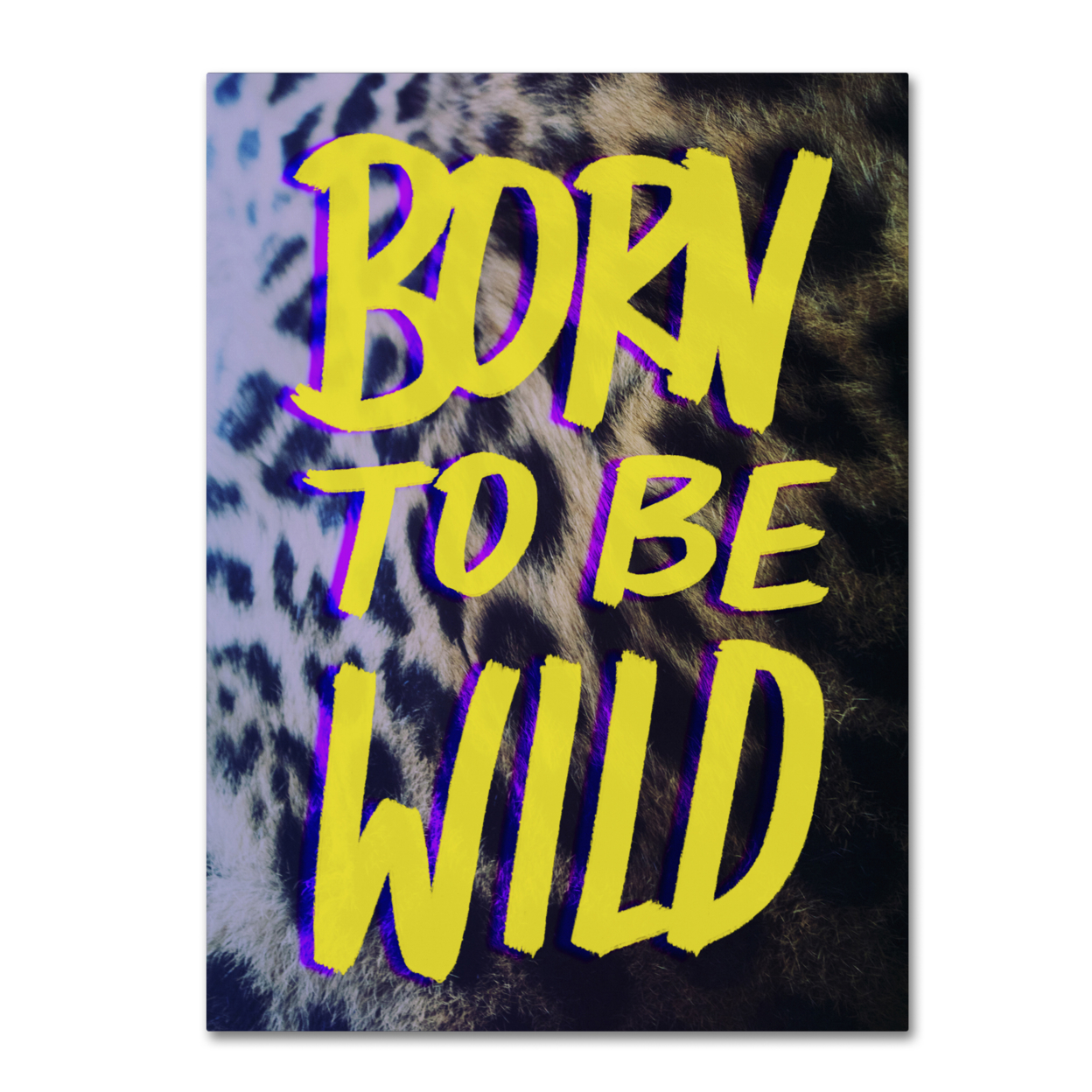 Leah Flores 'Born To Be Wild' Canvas Wall Art 35 X 47 Inches