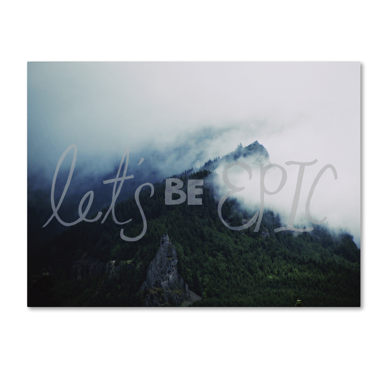 Leah Flores 'Let's Be Epic' Canvas Wall Art 35 X 47 Inches