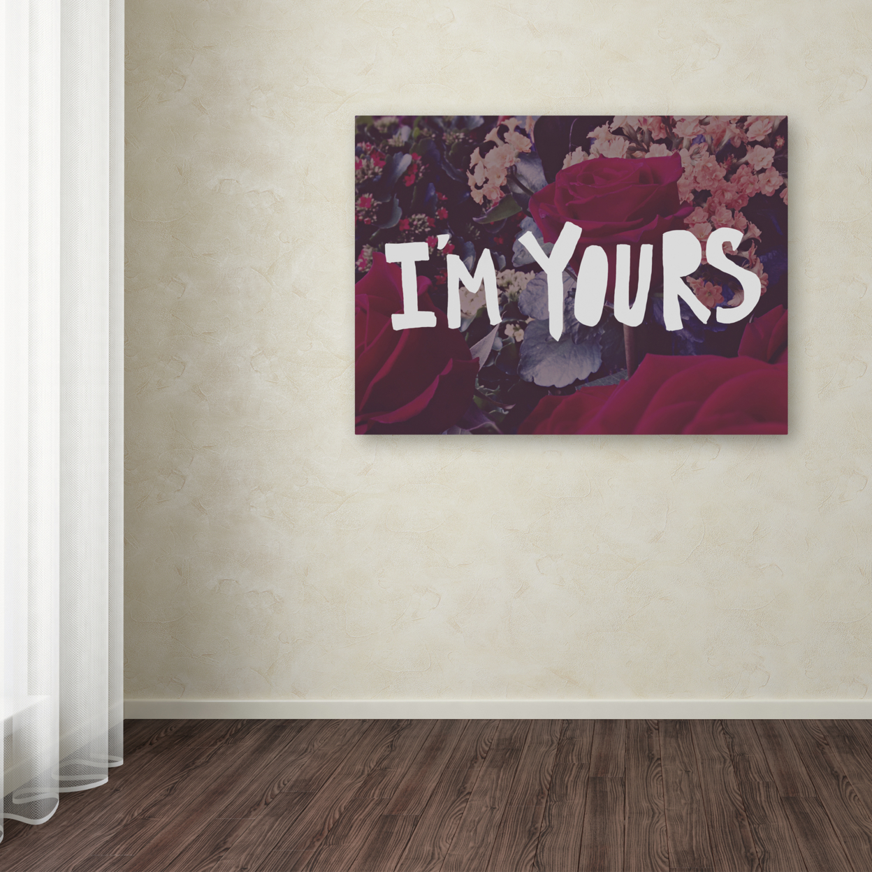 Leah Flores 'I'm Yours' Canvas Wall Art 35 X 47 Inches