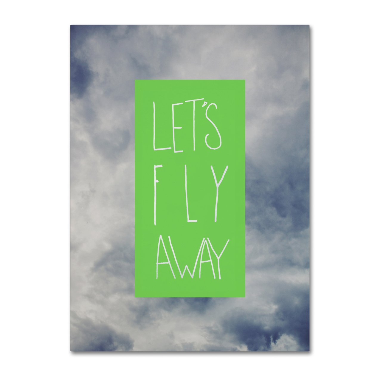 Leah Flores 'Let's Fly Away' Canvas Wall Art 35 X 47 Inches