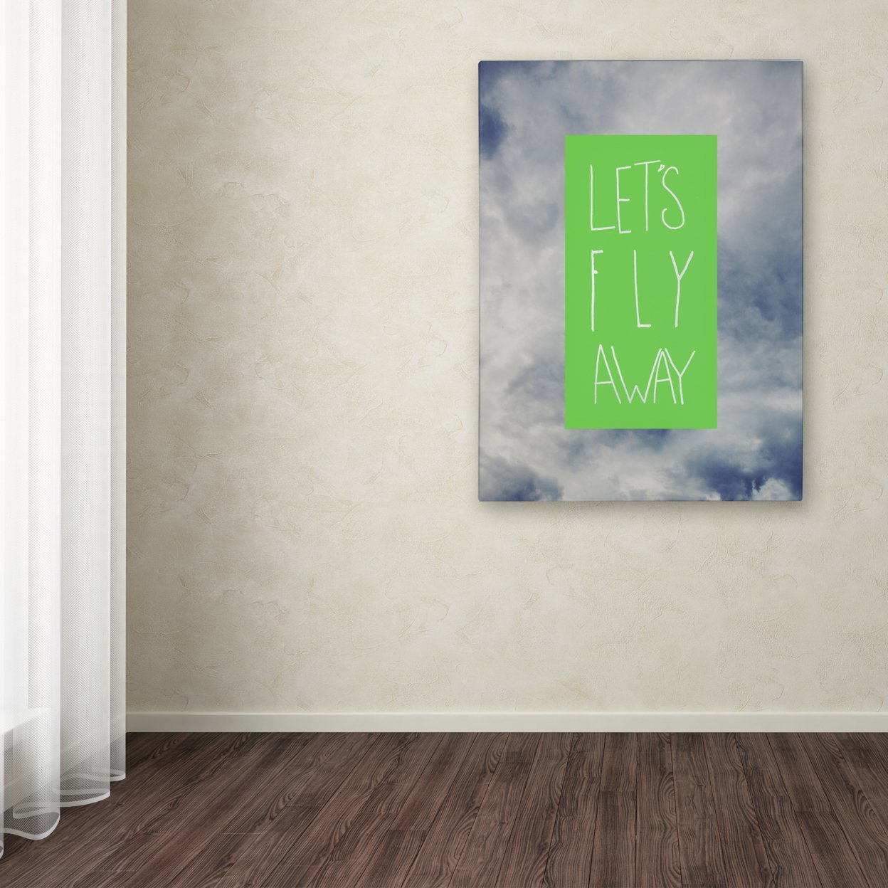 Leah Flores 'Let's Fly Away' Canvas Wall Art 35 X 47 Inches