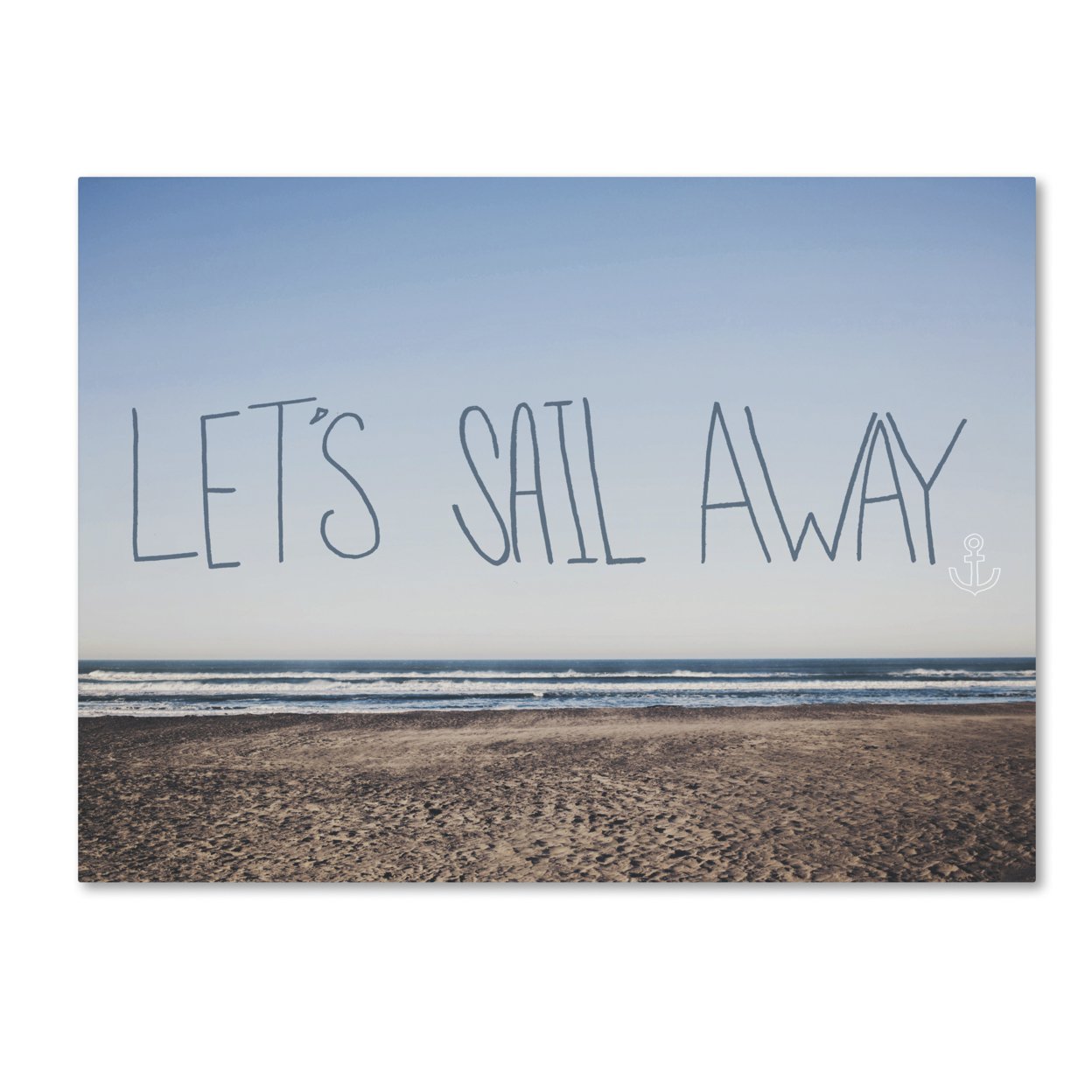 Leah Flores 'Let's Sail Away' Canvas Wall Art 35 X 47 Inches