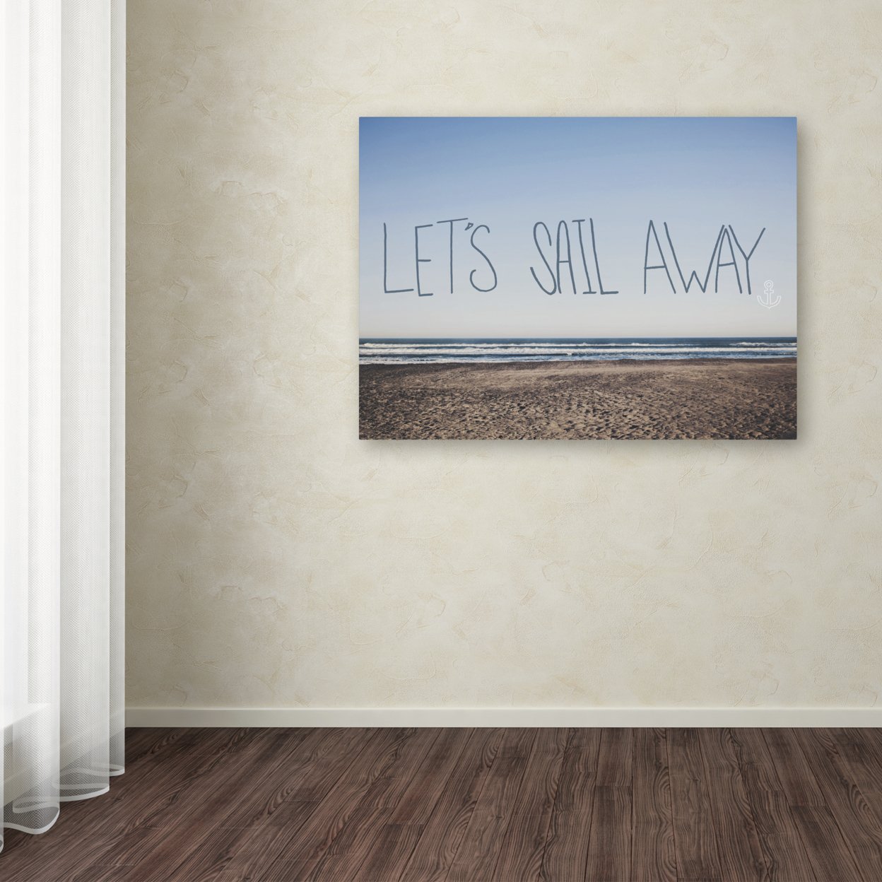 Leah Flores 'Let's Sail Away' Canvas Wall Art 35 X 47 Inches