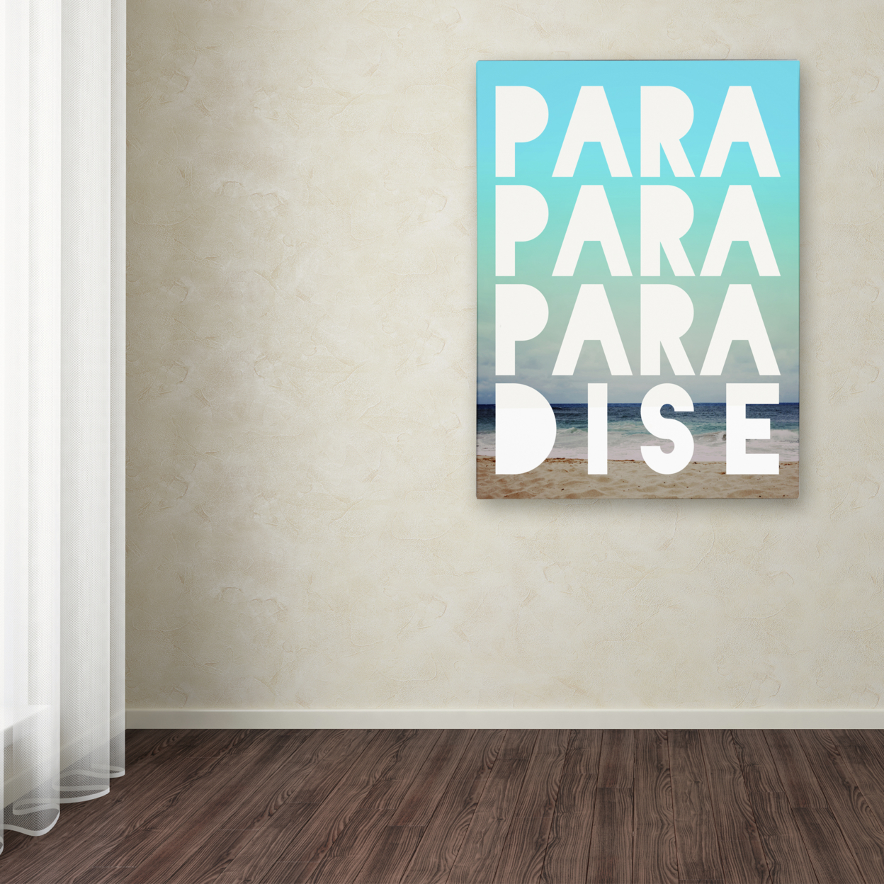 Leah Flores 'Paradise' Canvas Wall Art 35 X 47 Inches
