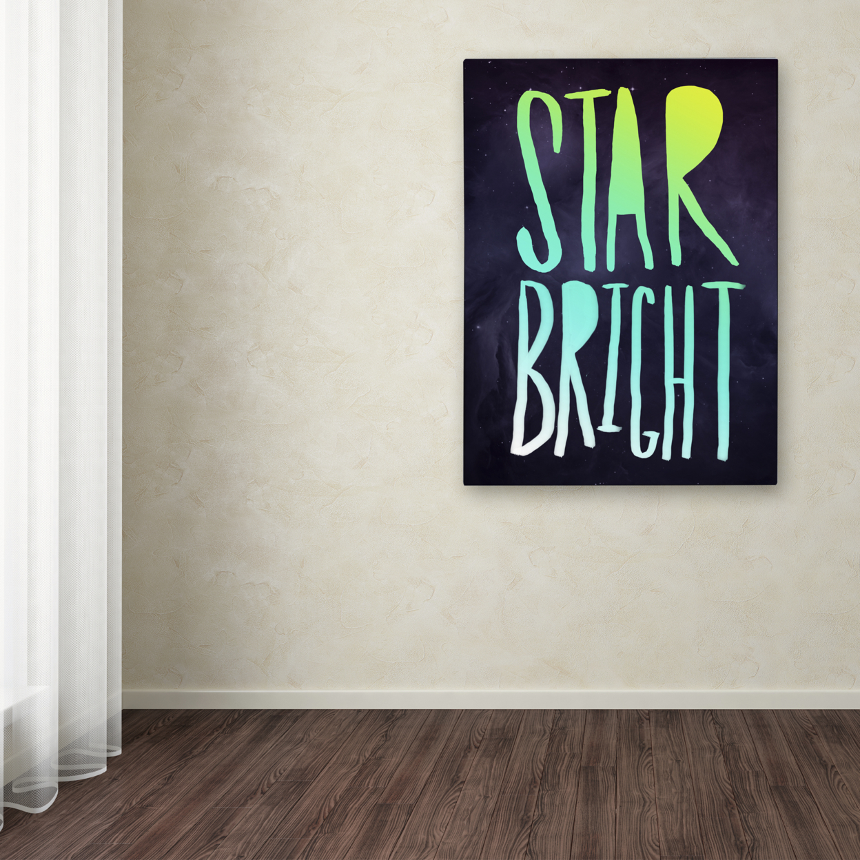Leah Flores 'Star Bright' Canvas Wall Art 35 X 47 Inches