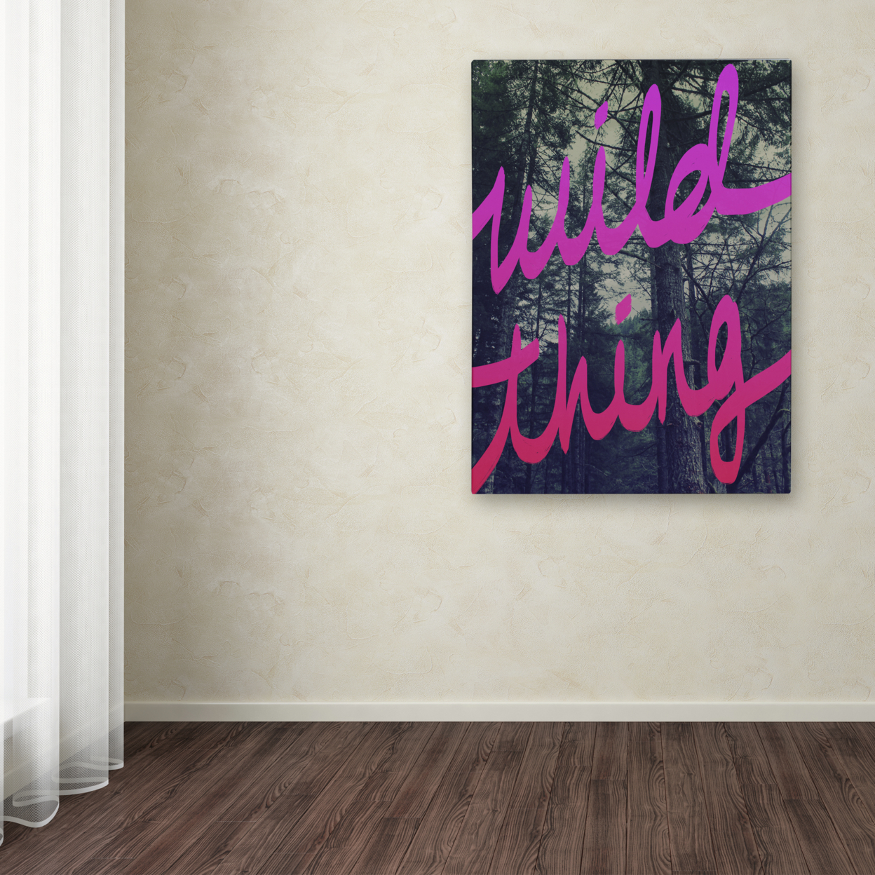 Leah Flores 'Wild Thing' Canvas Wall Art 35 X 47 Inches