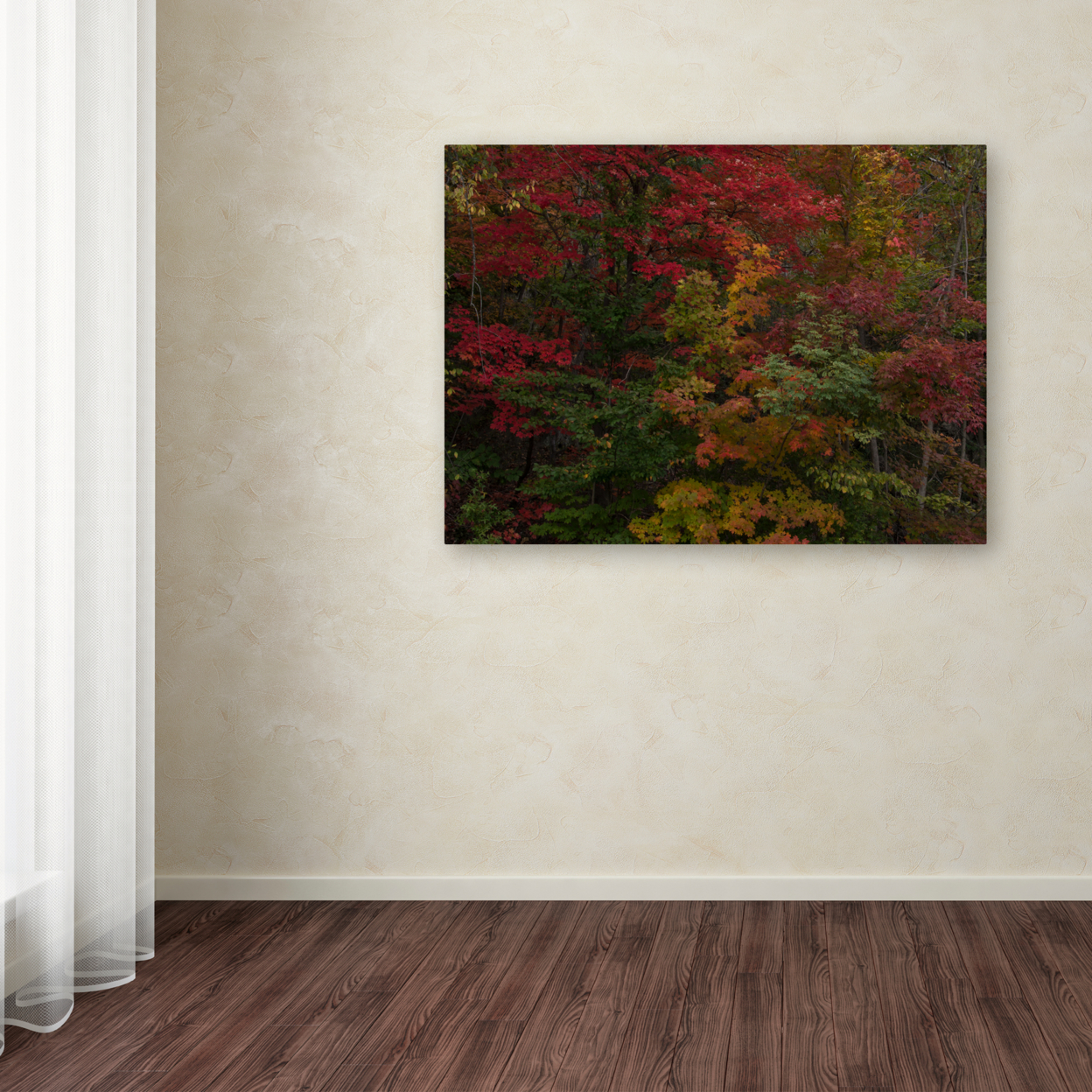 Kurt Shaffer 'Why I Love Autumn' Canvas Wall Art 35 X 47 Inches