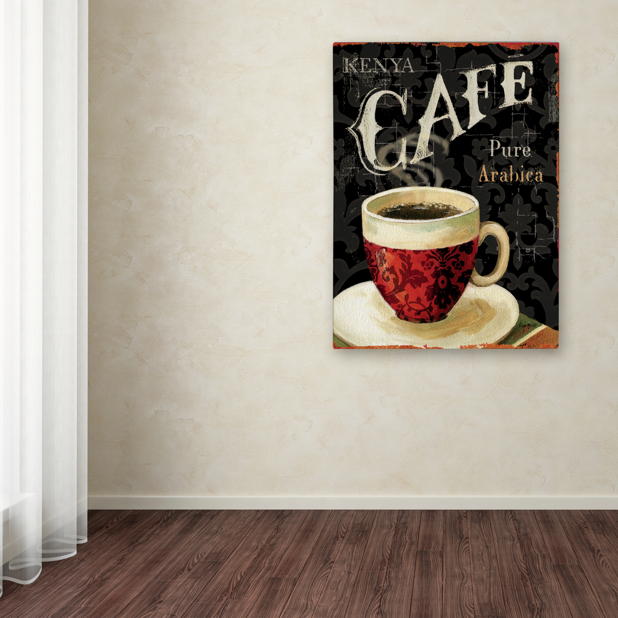 Lisa Audit 'Today's Coffee I' Canvas Wall Art 35 X 47 Inches