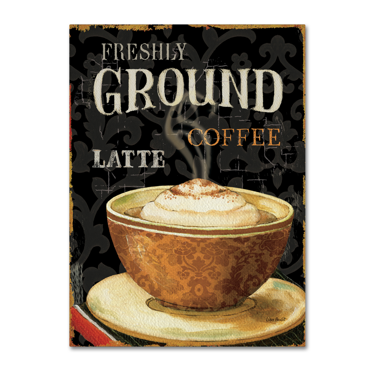 Lisa Audit 'Today's Coffee II' Canvas Wall Art 35 X 47 Inches