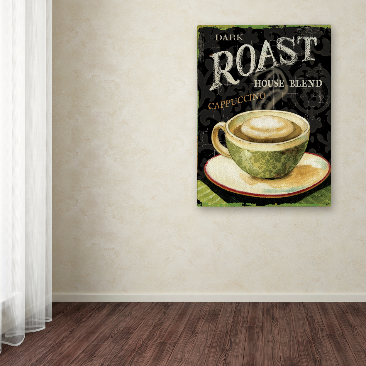 Lisa Audit 'Today's Coffee III' Canvas Wall Art 35 X 47 Inches