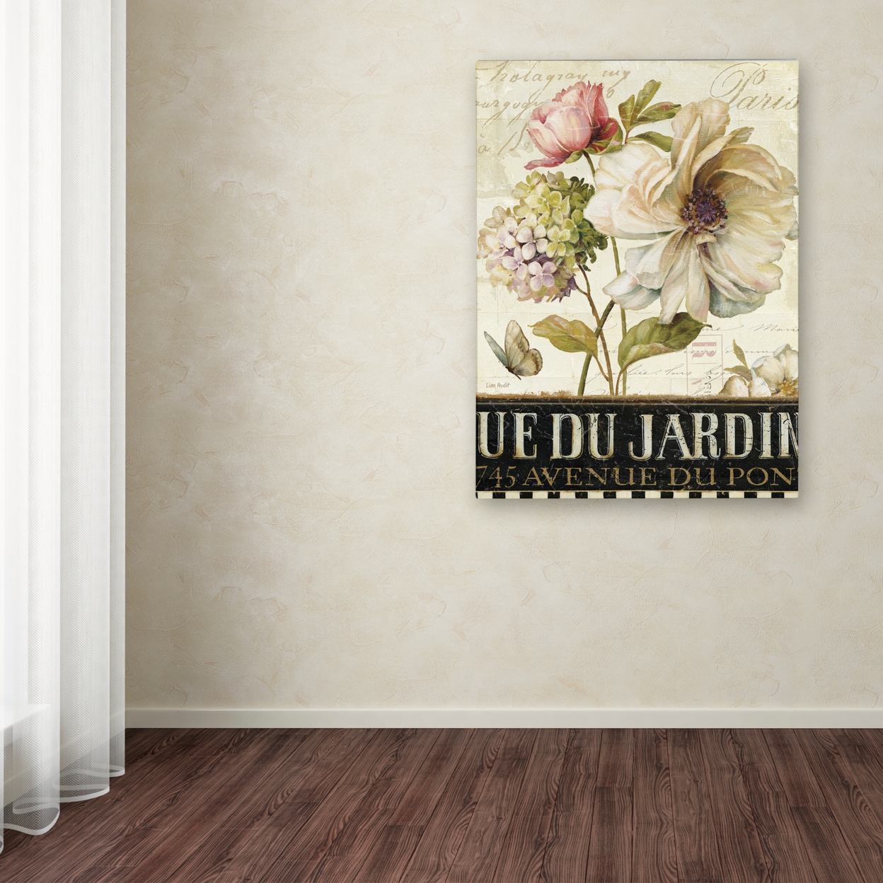 Lisa Audit 'Marche De Fleurs II' Canvas Wall Art 35 X 47 Inches