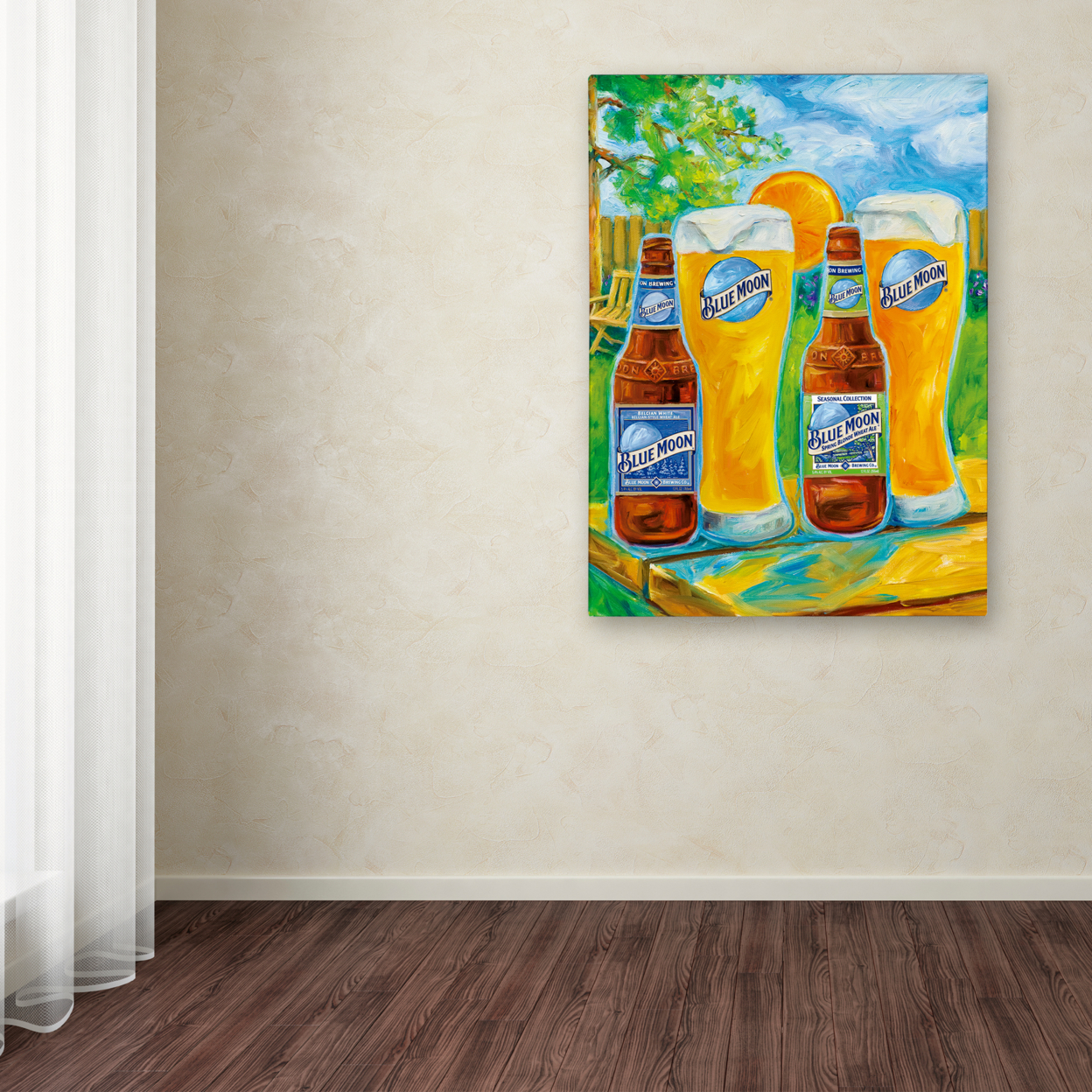 Blue Moon 'Spring' Canvas Wall Art 35 X 47 Inches