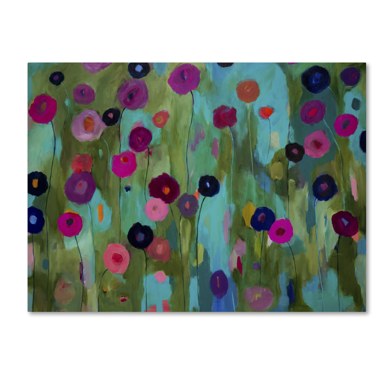 Carrie Schmitt 'Time To Bloom' Canvas Wall Art 35 X 47 Inches