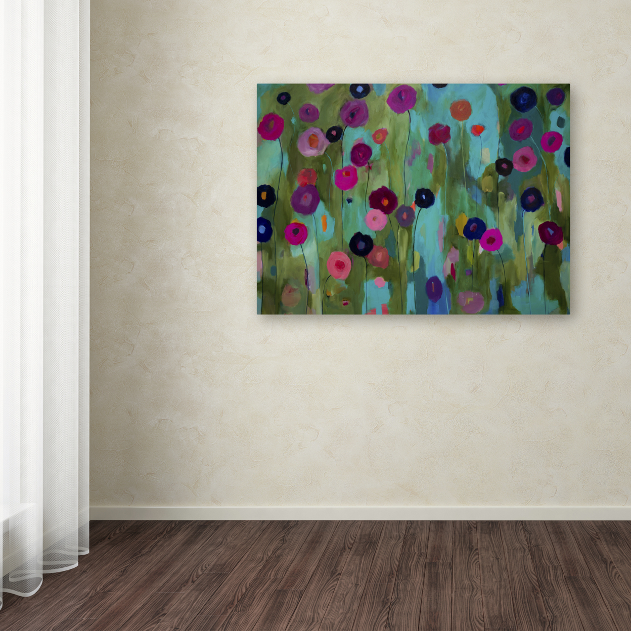 Carrie Schmitt 'Time To Bloom' Canvas Wall Art 35 X 47 Inches