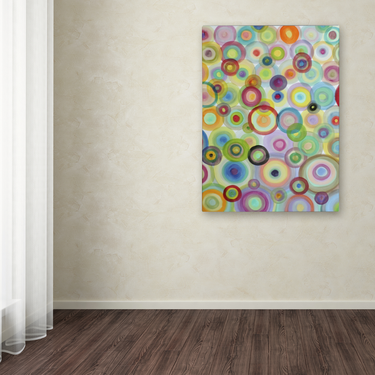 Sylvie Demers 'Bulles' Canvas Wall Art 35 X 47 Inches