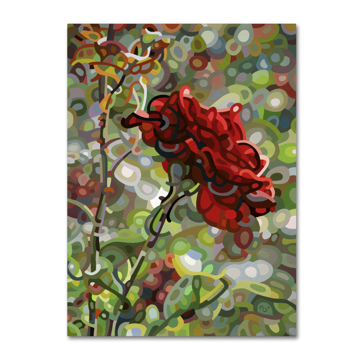 Mandy Budan 'Last Rose Of Summer' Canvas Wall Art 35 X 47 Inches