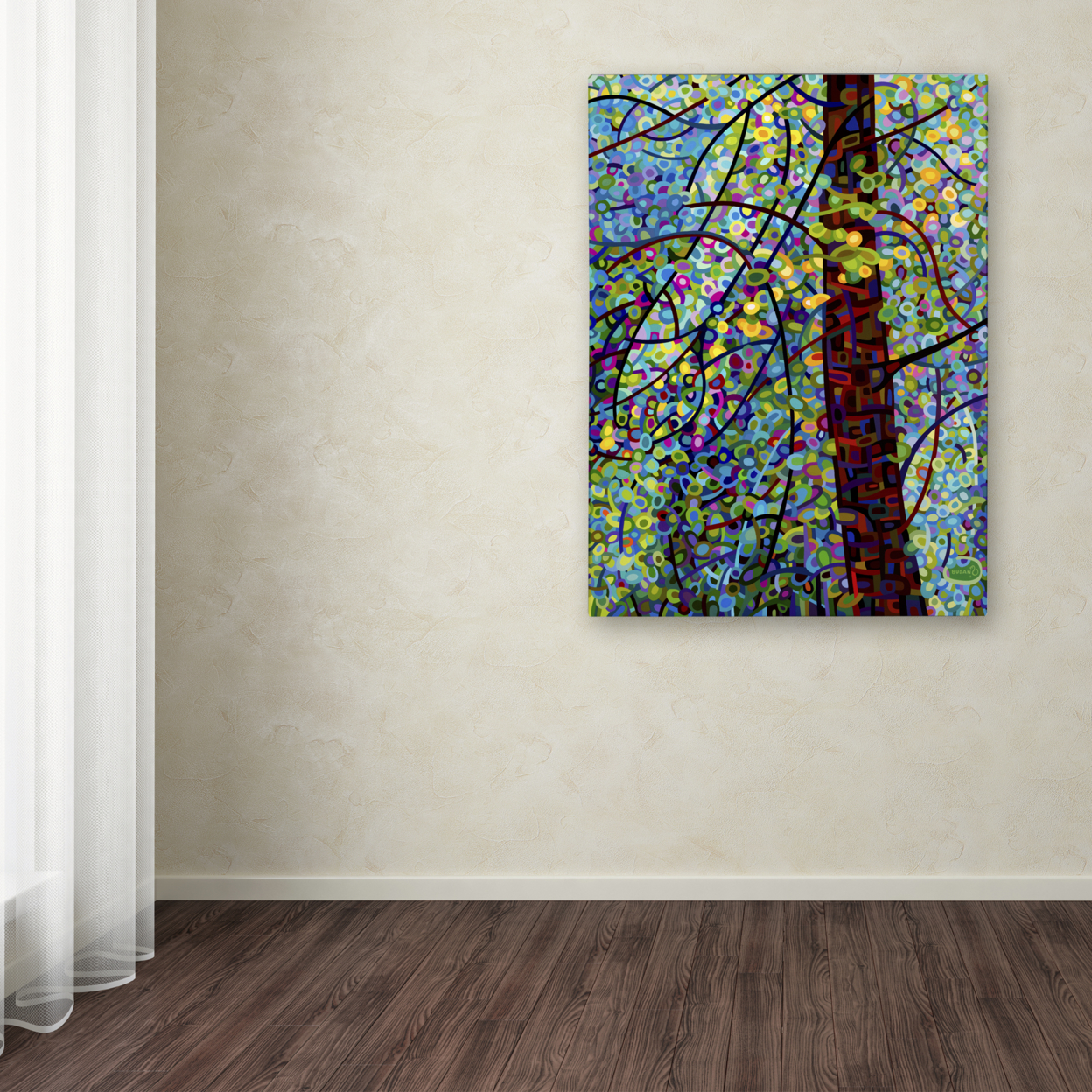 Mandy Budan 'Pine Sprites' Canvas Wall Art 35 X 47 Inches