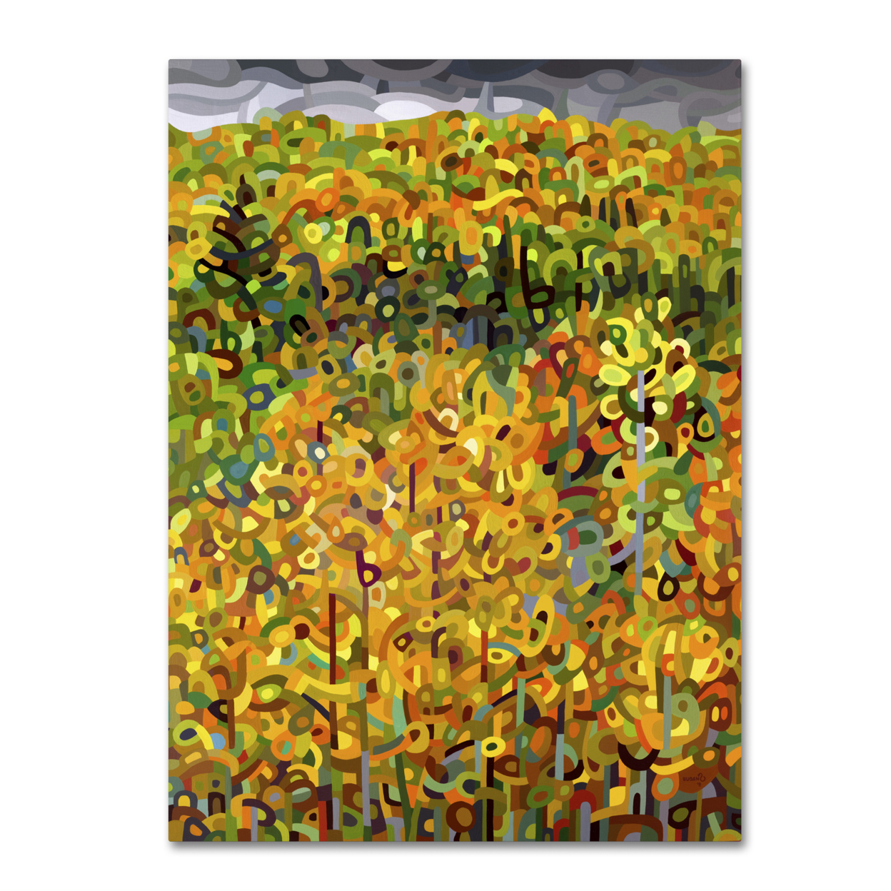 Mandy Budan 'Towards Autumn' Canvas Wall Art 35 X 47 Inches