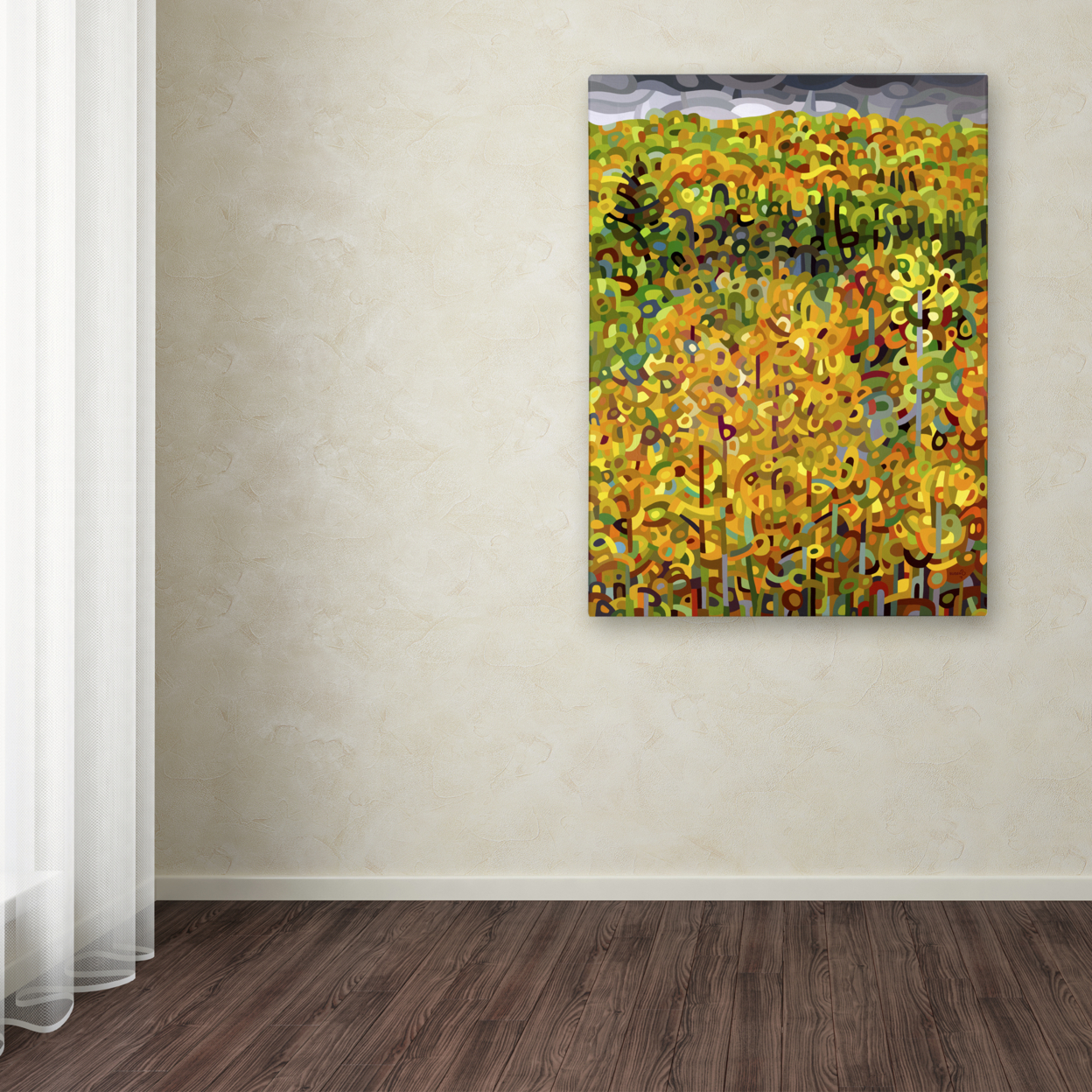 Mandy Budan 'Towards Autumn' Canvas Wall Art 35 X 47 Inches